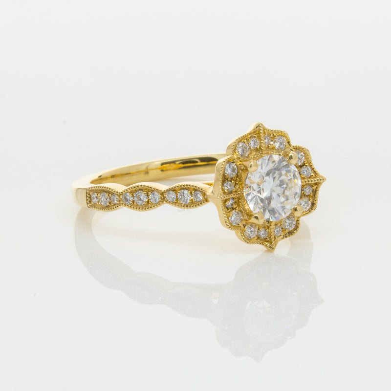 18ct Yellow Gold .59ct Diamond Paramount Ring-Ring-Walker & Hall