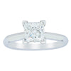 18ct White Gold 1.51ct Princess Cut Diamond Venetian Ring-Ring-Walker & Hall