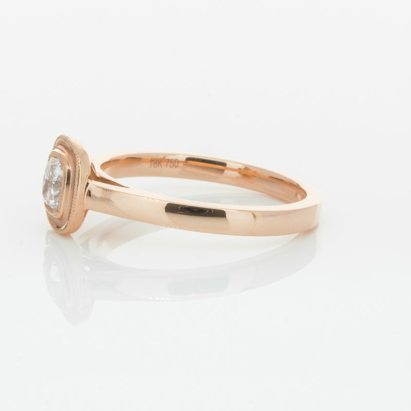 18ct Rose Gold Diamond Windsor Ring-Ring-Walker & Hall