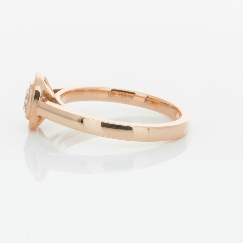 18ct Rose Gold Diamond Windsor Ring-Ring-Walker & Hall