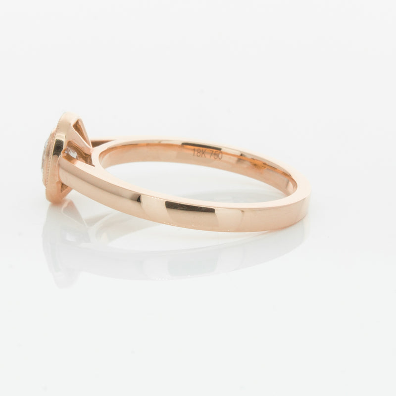 18ct Rose Gold Diamond Windsor Ring-Ring-Walker & Hall