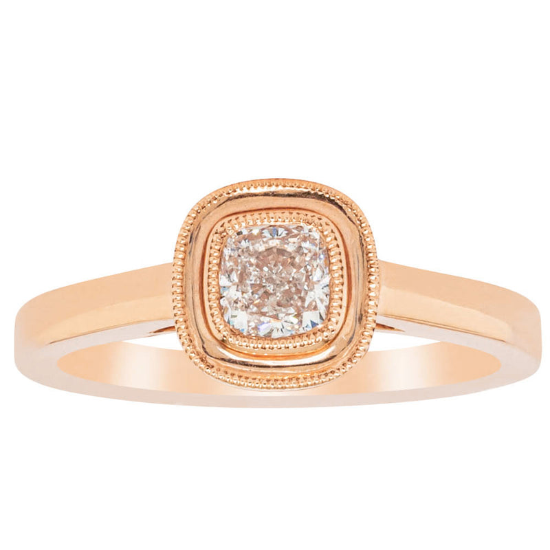 18ct Rose Gold Diamond Windsor Ring-Ring-Walker & Hall