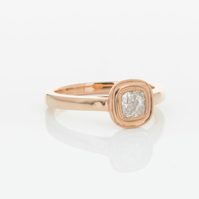 18ct Rose Gold Diamond Windsor Ring-Ring-Walker & Hall