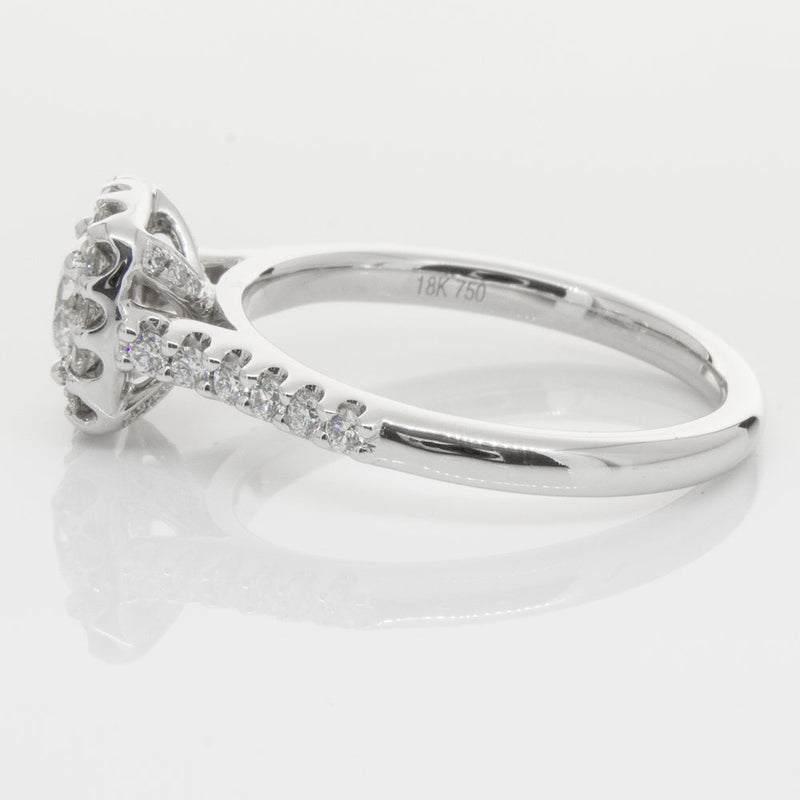 18ct White Gold .50ct Diamond Manhattan Ring-Ring-Walker & Hall