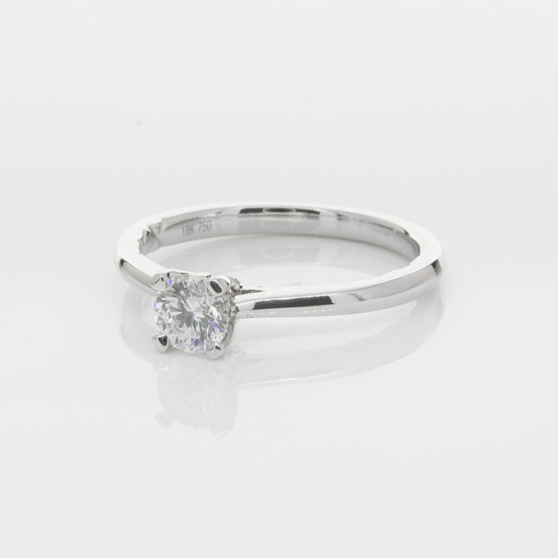 18ct White Gold .42ct Flawless Diamond Ring-Ring-Walker & Hall