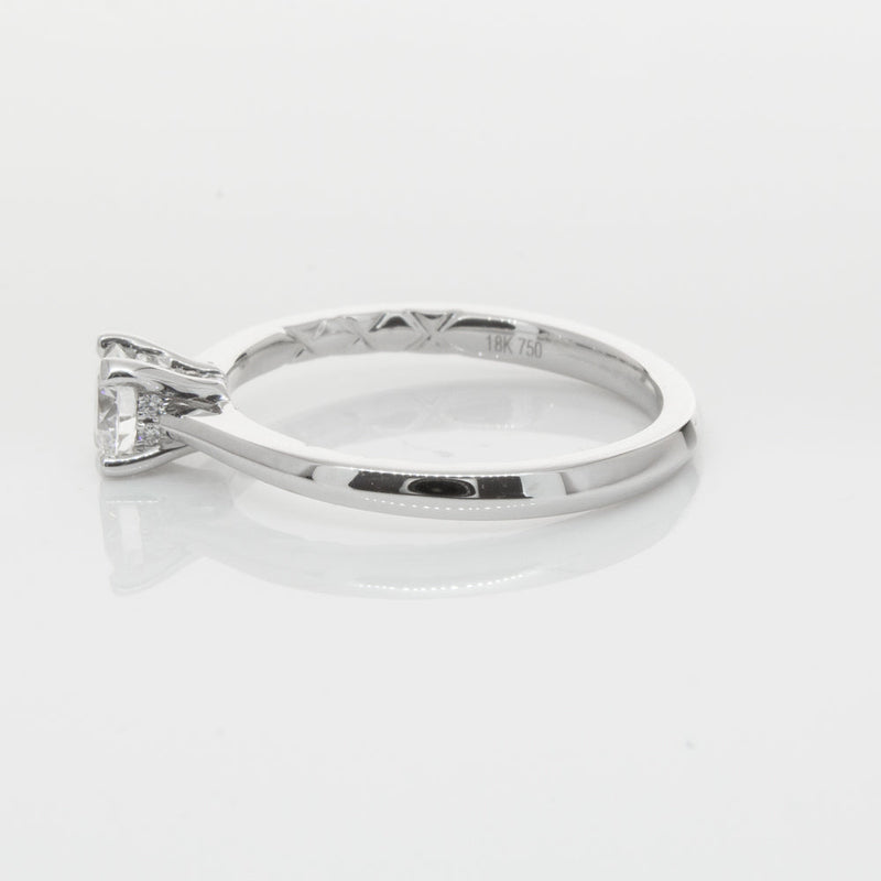 18ct White Gold .42ct Flawless Diamond Ring-Ring-Walker & Hall