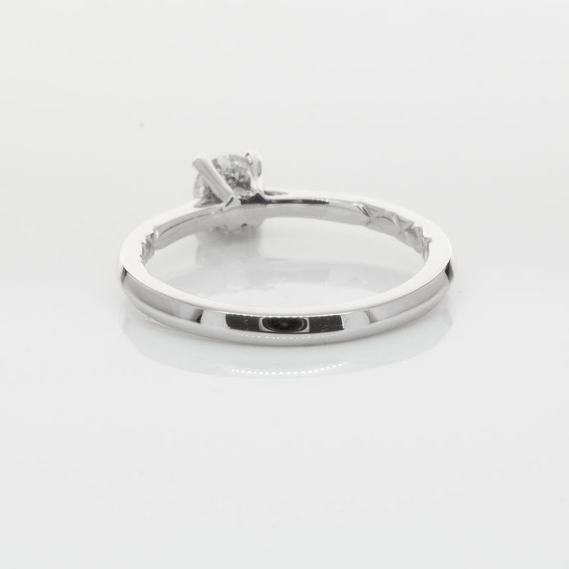 18ct White Gold .42ct Flawless Diamond Ring-Ring-Walker & Hall