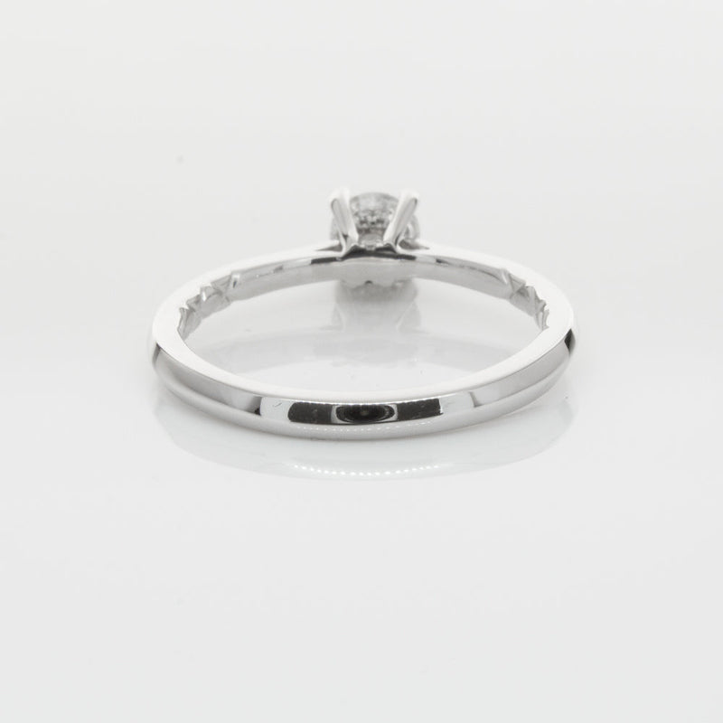 18ct White Gold .42ct Flawless Diamond Ring-Ring-Walker & Hall