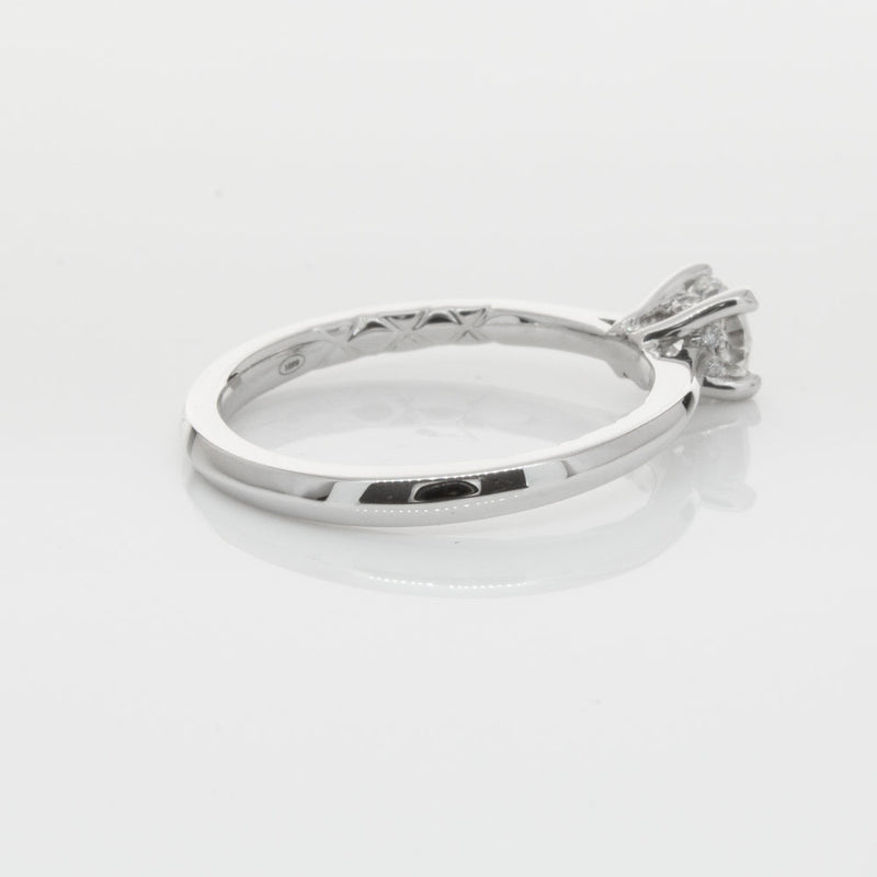 18ct White Gold .42ct Flawless Diamond Ring-Ring-Walker & Hall