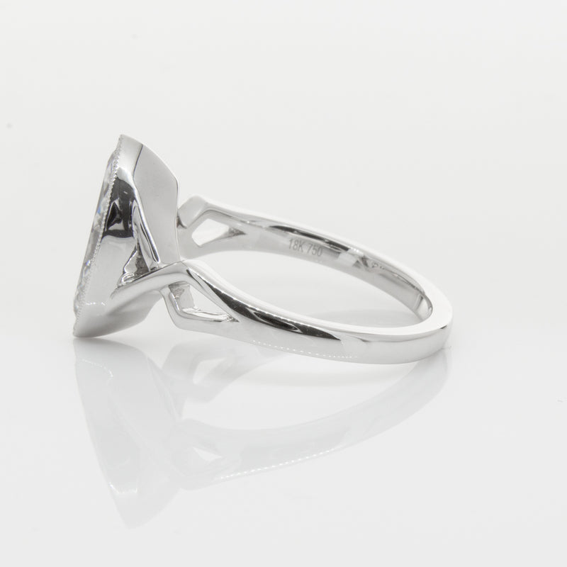 18ct White Gold Marquise Diamond Ring-Ring-Walker & Hall