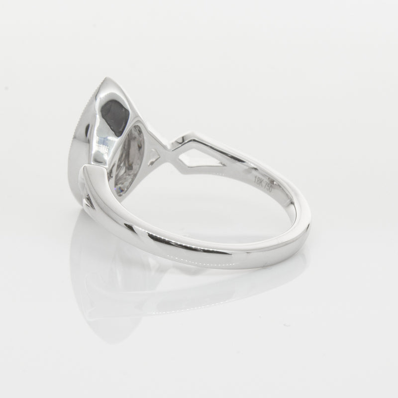 18ct White Gold Marquise Diamond Ring-Ring-Walker & Hall