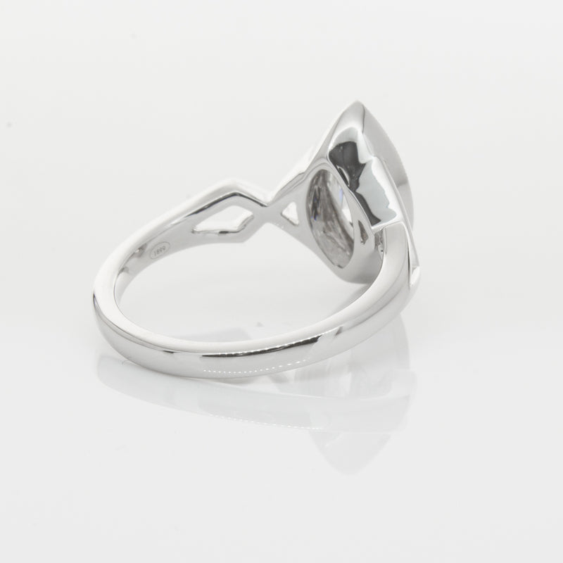 18ct White Gold Marquise Diamond Ring-Ring-Walker & Hall