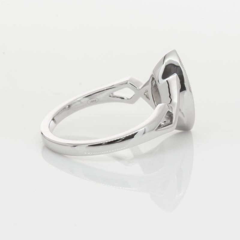 18ct White Gold Marquise Diamond Ring-Ring-Walker & Hall