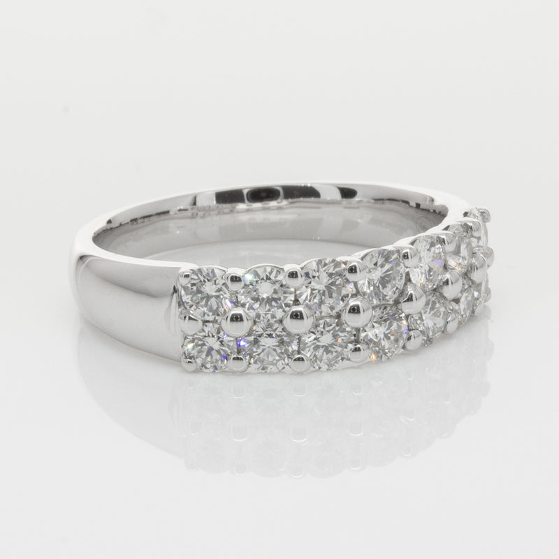 18ct White Gold 1.00ct Diamond Apollo Ring-Ring-Walker & Hall