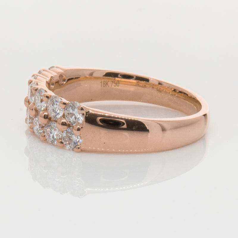 18ct Rose Gold 1.00ct Diamond Apollo Ring-Ring-Walker & Hall