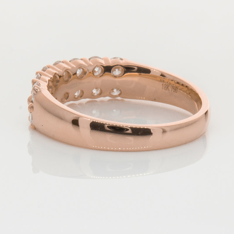 18ct Rose Gold 1.00ct Diamond Apollo Ring-Ring-Walker & Hall