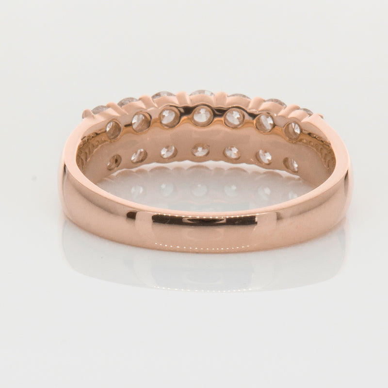 18ct Rose Gold 1.00ct Diamond Apollo Ring-Ring-Walker & Hall