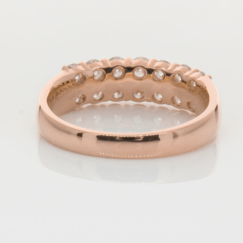 18ct Rose Gold 1.00ct Diamond Apollo Ring-Ring-Walker & Hall