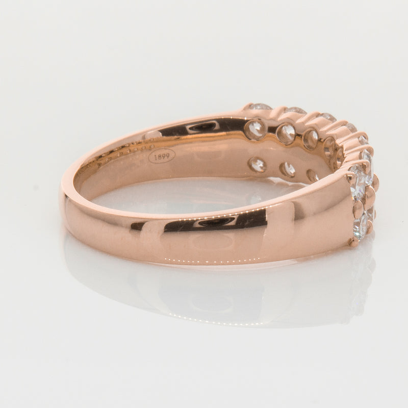 18ct Rose Gold 1.00ct Diamond Apollo Ring-Ring-Walker & Hall