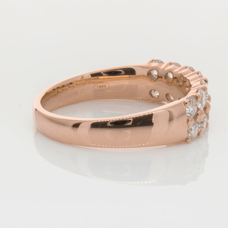 18ct Rose Gold 1.00ct Diamond Apollo Ring-Ring-Walker & Hall