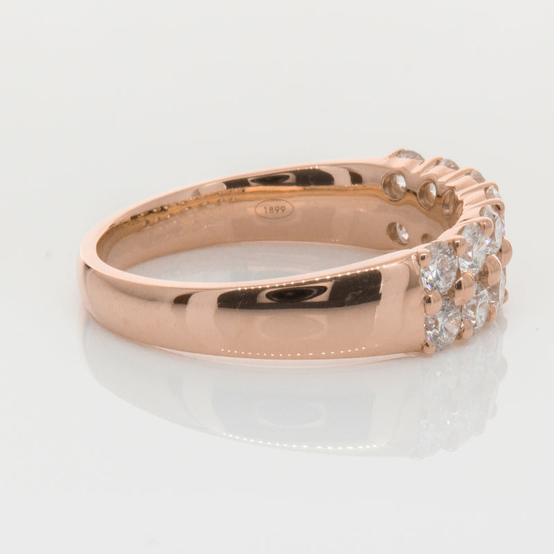 18ct Rose Gold 1.00ct Diamond Apollo Ring-Ring-Walker & Hall