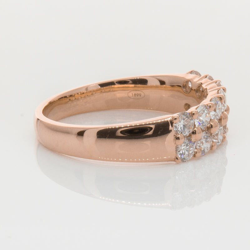 18ct Rose Gold 1.00ct Diamond Apollo Ring-Ring-Walker & Hall