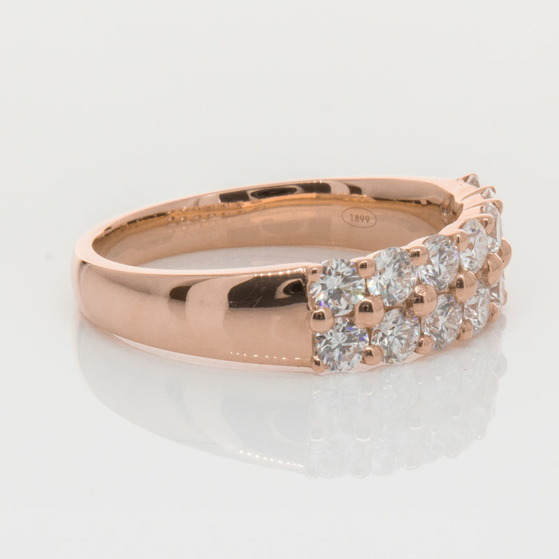 18ct Rose Gold 1.00ct Diamond Apollo Ring-Ring-Walker & Hall