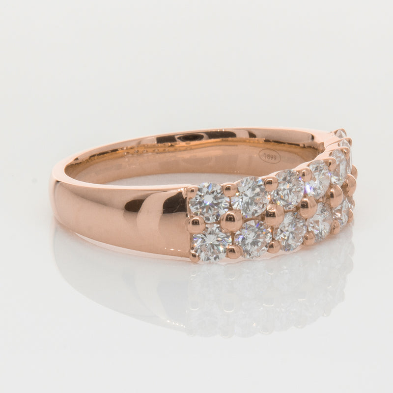 18ct Rose Gold 1.00ct Diamond Apollo Ring-Ring-Walker & Hall