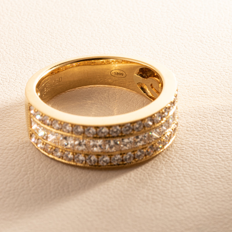 18ct Yellow Gold 1.41ct Diamond Legacy Ring-Ring-Walker & Hall