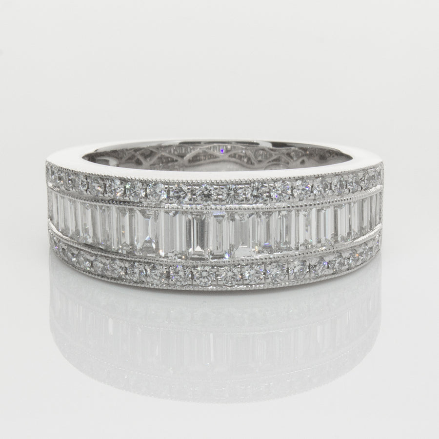 18ct White Gold Diamond Imperial Ring-Ring-Walker & Hall