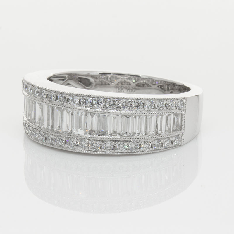 18ct White Gold Diamond Imperial Ring-Ring-Walker & Hall