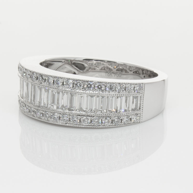 18ct White Gold Diamond Imperial Ring-Ring-Walker & Hall