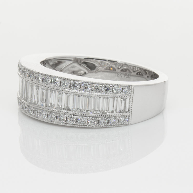 18ct White Gold Diamond Imperial Ring-Ring-Walker & Hall