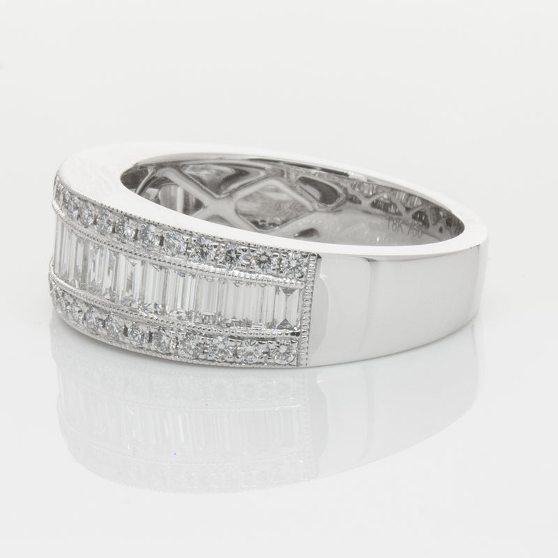 18ct White Gold Diamond Imperial Ring-Ring-Walker & Hall