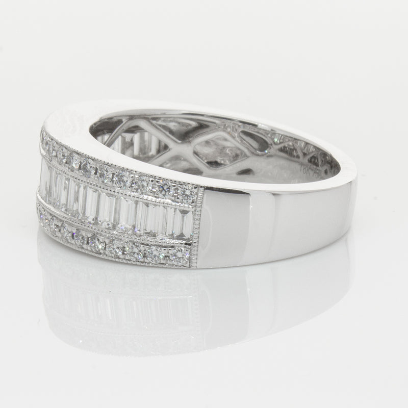 18ct White Gold Diamond Imperial Ring-Ring-Walker & Hall