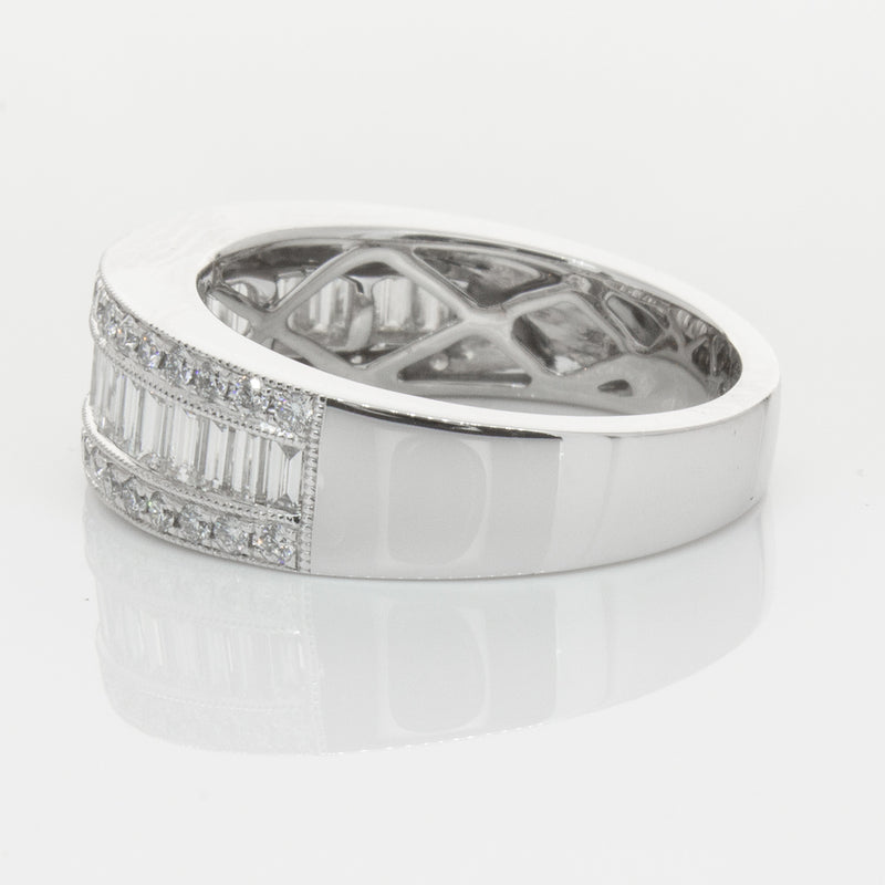 18ct White Gold Diamond Imperial Ring-Ring-Walker & Hall