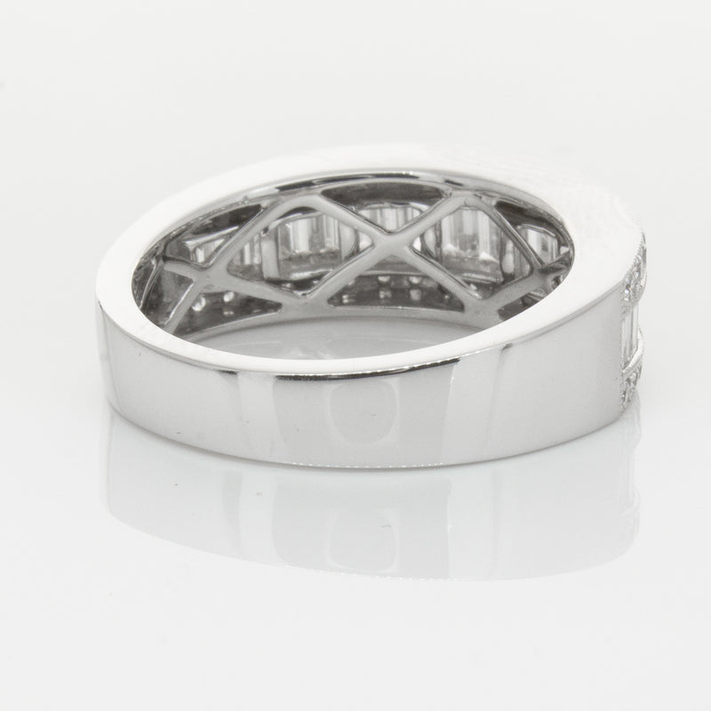 18ct White Gold Diamond Imperial Ring-Ring-Walker & Hall