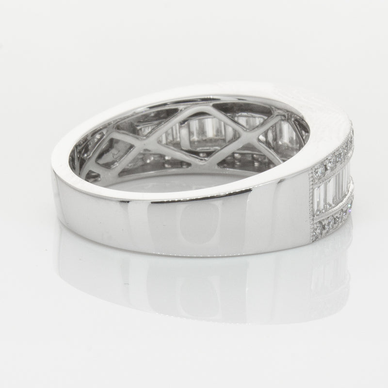 18ct White Gold Diamond Imperial Ring-Ring-Walker & Hall