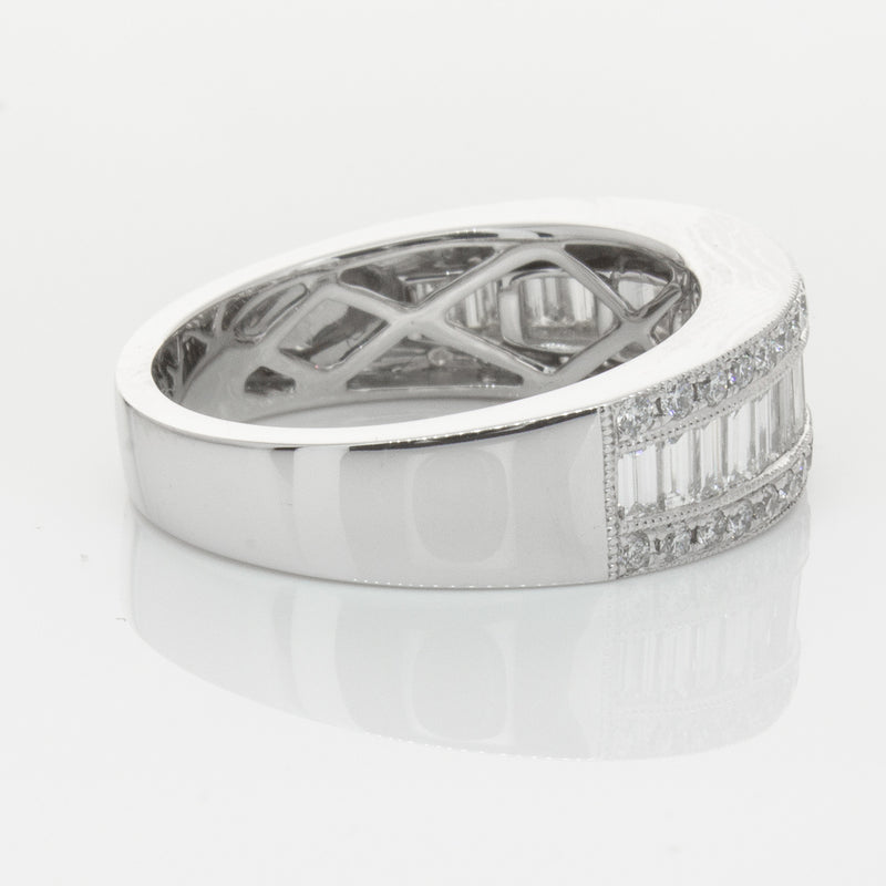 18ct White Gold Diamond Imperial Ring-Ring-Walker & Hall