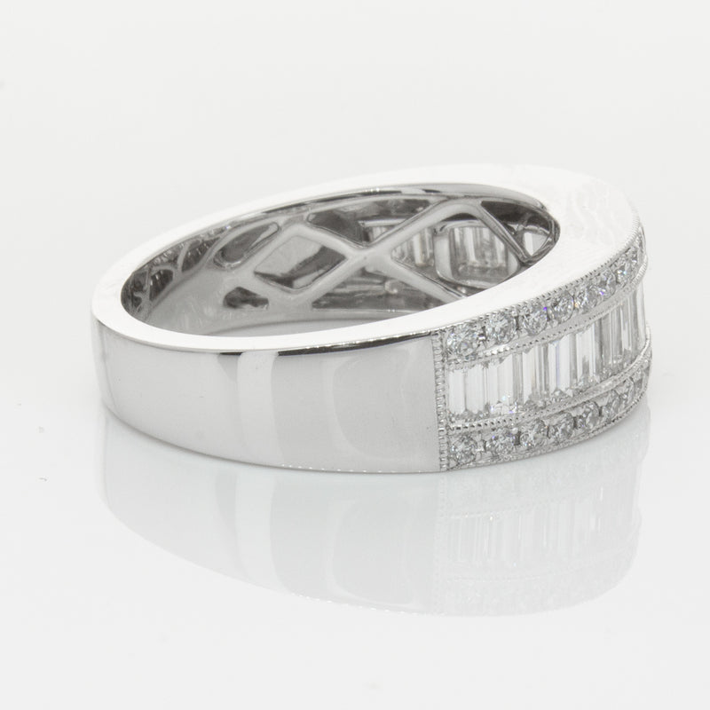 18ct White Gold Diamond Imperial Ring-Ring-Walker & Hall