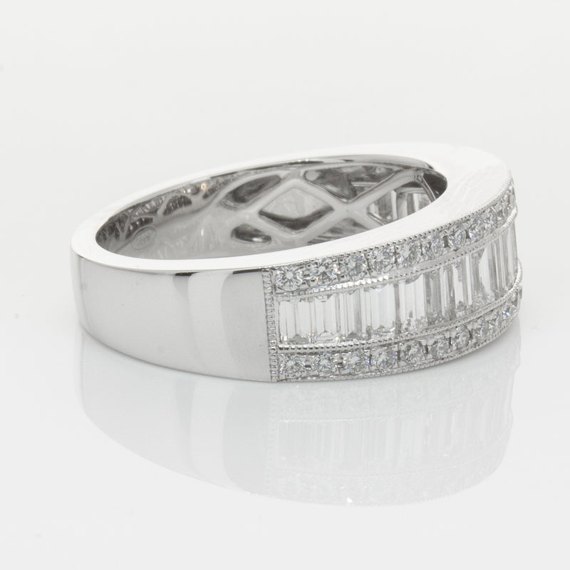 18ct White Gold Diamond Imperial Ring-Ring-Walker & Hall