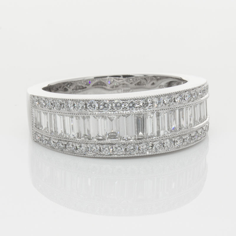 18ct White Gold Diamond Imperial Ring-Ring-Walker & Hall