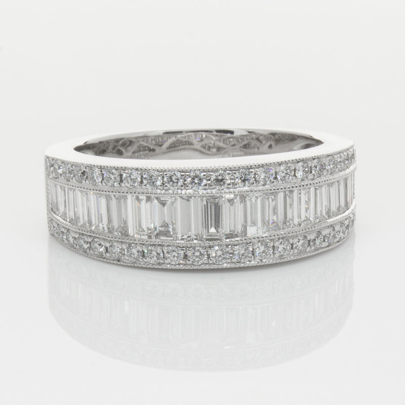 18ct White Gold Diamond Imperial Ring-Ring-Walker & Hall