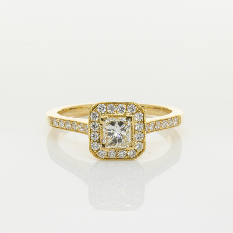 18ct Yellow Gold .50ct Diamond Mandalay Ring-Ring-Walker & Hall
