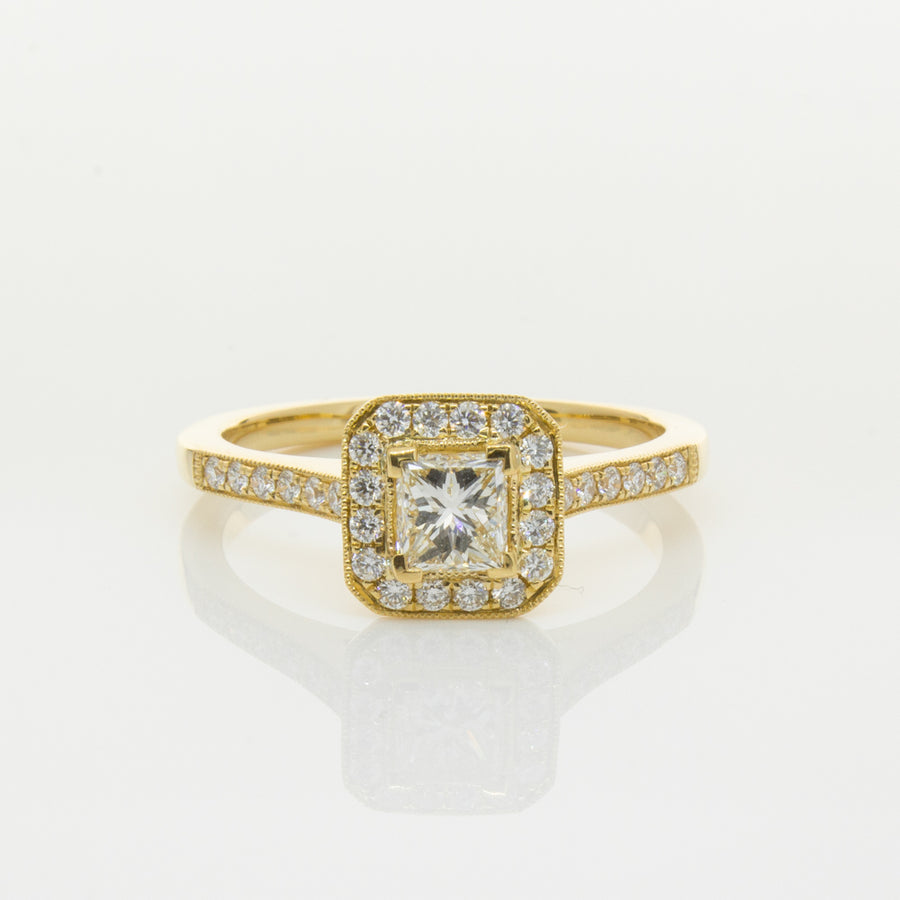 18ct Yellow Gold .50ct Diamond Mandalay Ring-Ring-Walker & Hall