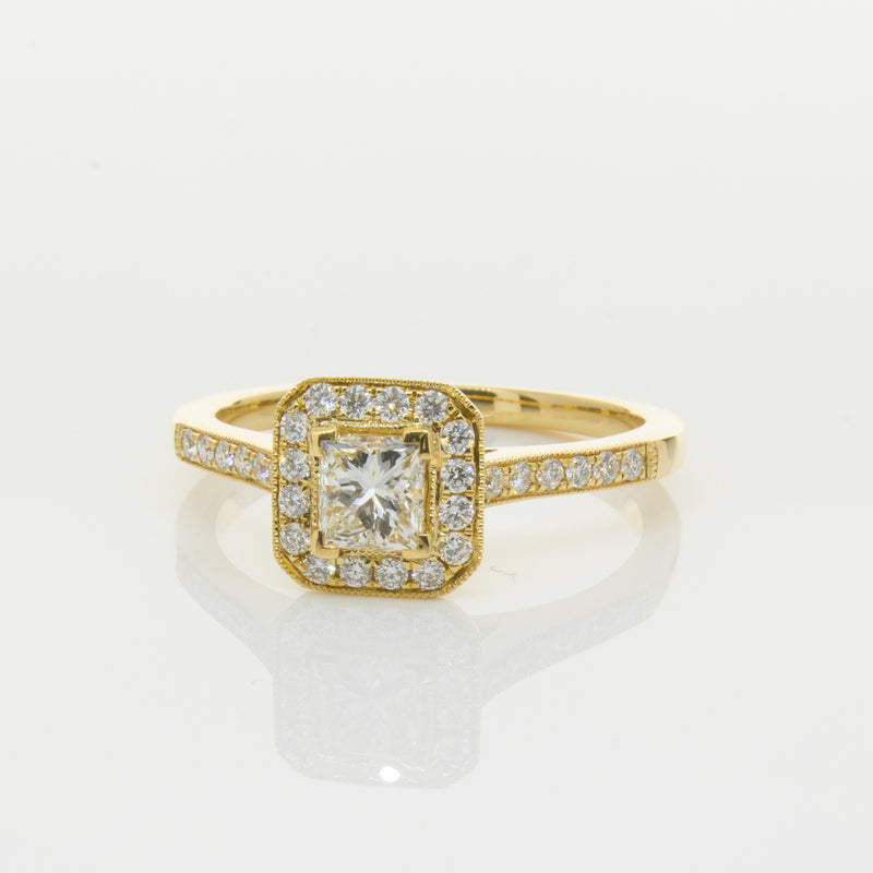 18ct Yellow Gold .50ct Diamond Mandalay Ring-Ring-Walker & Hall