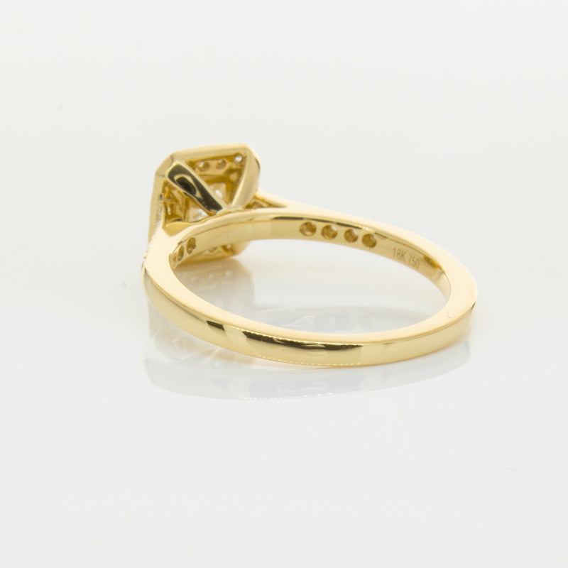 18ct Yellow Gold .50ct Princess Cut Diamond Mandalay Ring-Ring-Walker & Hall