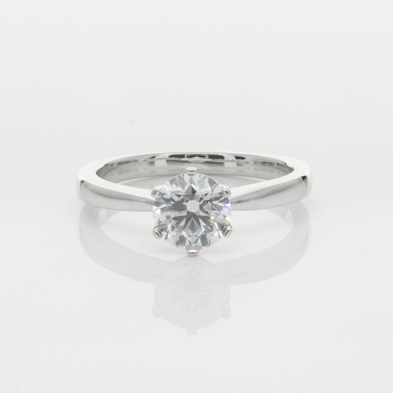 18ct White Gold 1.04ct Diamond Nova Ring-Ring-Walker & Hall