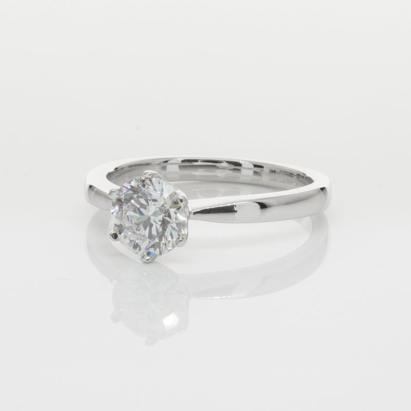 18ct White Gold 1.04ct Diamond Nova Ring-Ring-Walker & Hall
