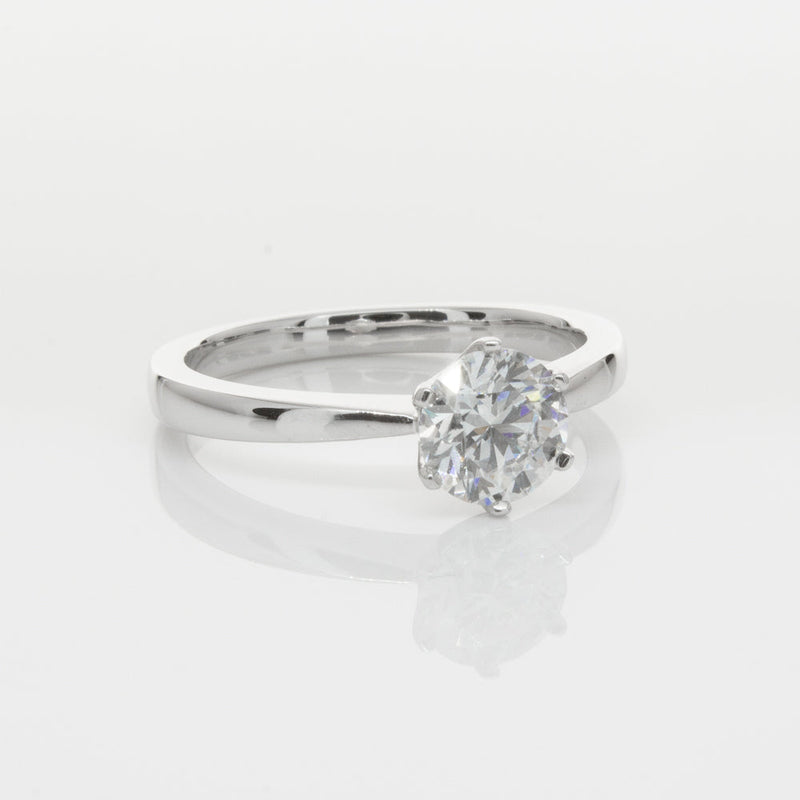 18ct White Gold 1.00ct Diamond Nova Ring-Ring-Walker & Hall